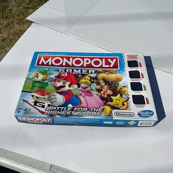 Super Nintendo MONOPOLY GAMER Board Game - Super Mario - Hasbro 2017 - Picture 5 of 5